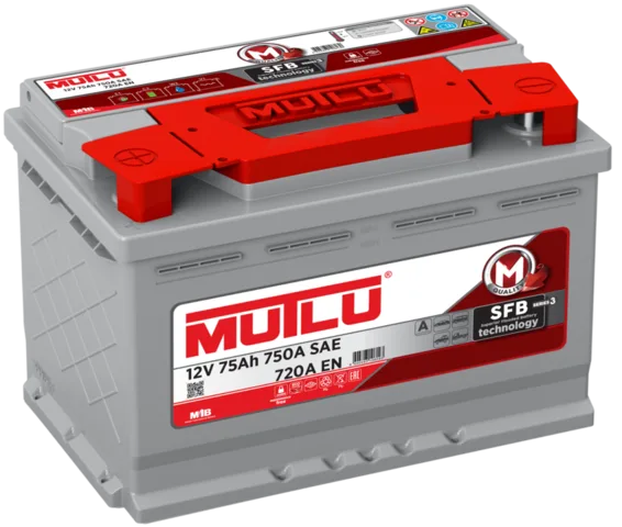 Mutlu 75 Ач (L3.75.072.B, левый+)
