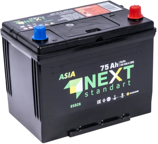 Next Asia 6СТ-75 АПЗ (85D26L, правый+)