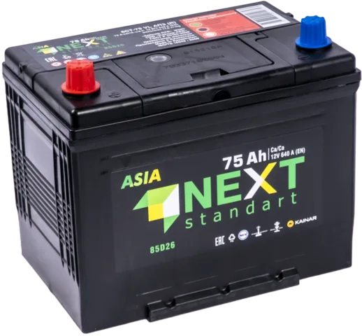 Next Asia 6СТ-75 АПЗ (85D26R, левый+)