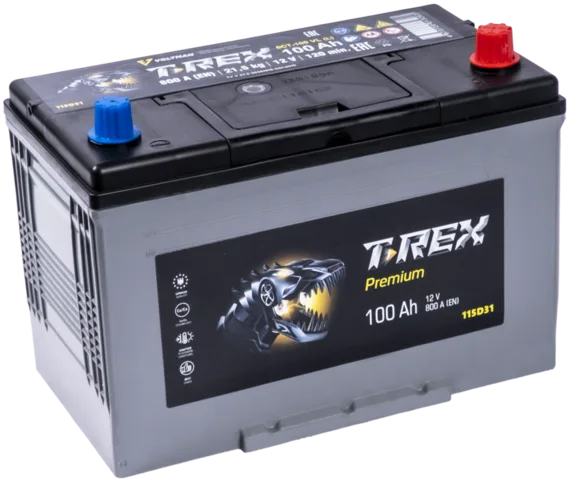 T-Rex Asia 6СТ-100 АПЗ (115D31L, правый+)