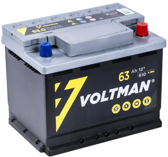 VOLTMAN 6CT-63.0 VL (правый+)