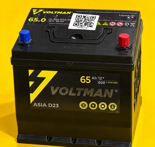 VOLTMAN ASIA 6CT-65.0 VL (правый+)