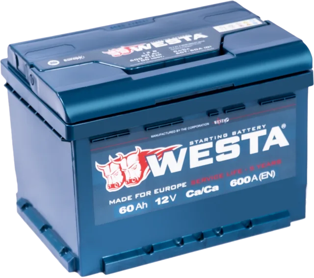 Westa 60 Ач (правый+)