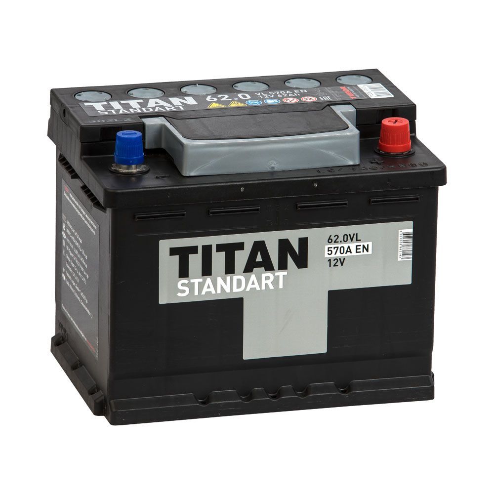 Titan Standart 6СТ-62.0 (правый+)