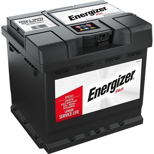 Energizer Plus EP52L1 52 Ah (правый+)