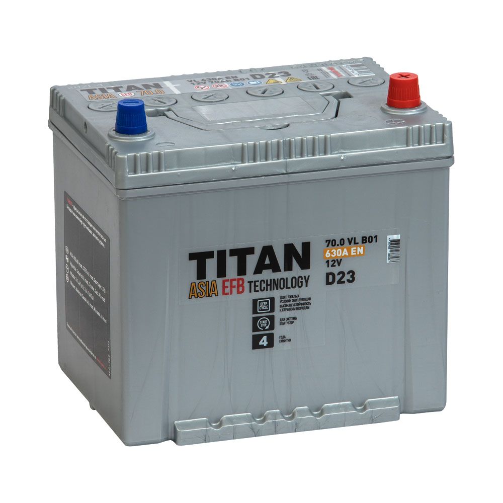 Titan Asia EFB 6СТ-70.0 (правый+)