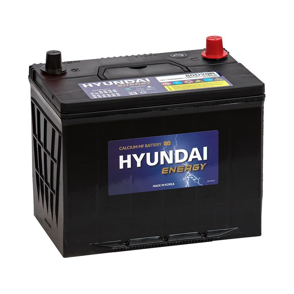 Hyundai Energy 75 Ач (80D26R, левый+)