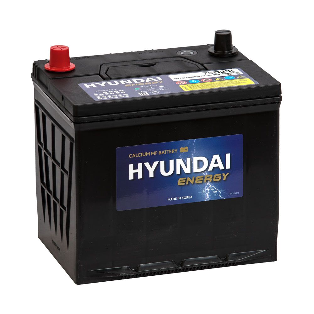 Hyundai Energy 65 Ач (75D23L, правый+)