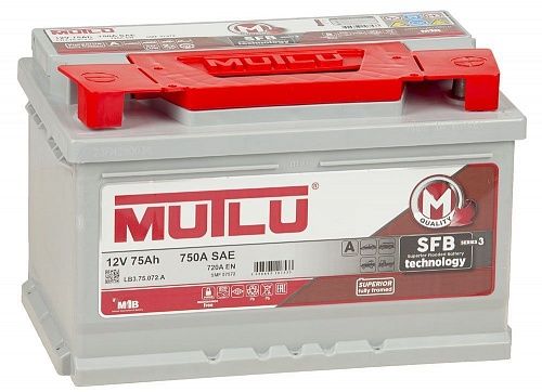 Mutlu 75 Ач (LB3.75.072.A, правый+) Mutlu 75 Ач (LB3.75.072.A, правый+)