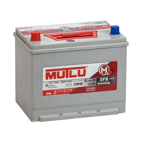 Mutlu 75 Ач (D26.75.064.D, левый+) Mutlu 75 Ач (D26.75.064.D, левый+)