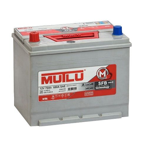 Mutlu 70 Ач (D26.70.063.D, левый+) Mutlu 70 Ач (D26.70.063.D, левый+)