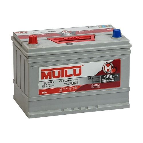 Mutlu 100 Ач (D31.100.085.D, левый+) Mutlu 100 Ач (D31.100.085.D, левый+)